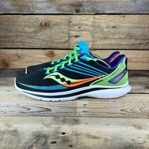 Saucony Kinvara 12 Men's Sneakers - Black/Blue/Lime - 12